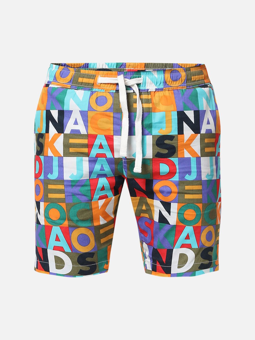 Boys Blue Logo Print Co-ord Set Shorts