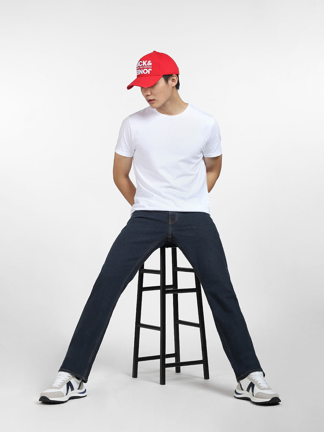 Blue Mid Rise Clark Regular Jeans - 28/30