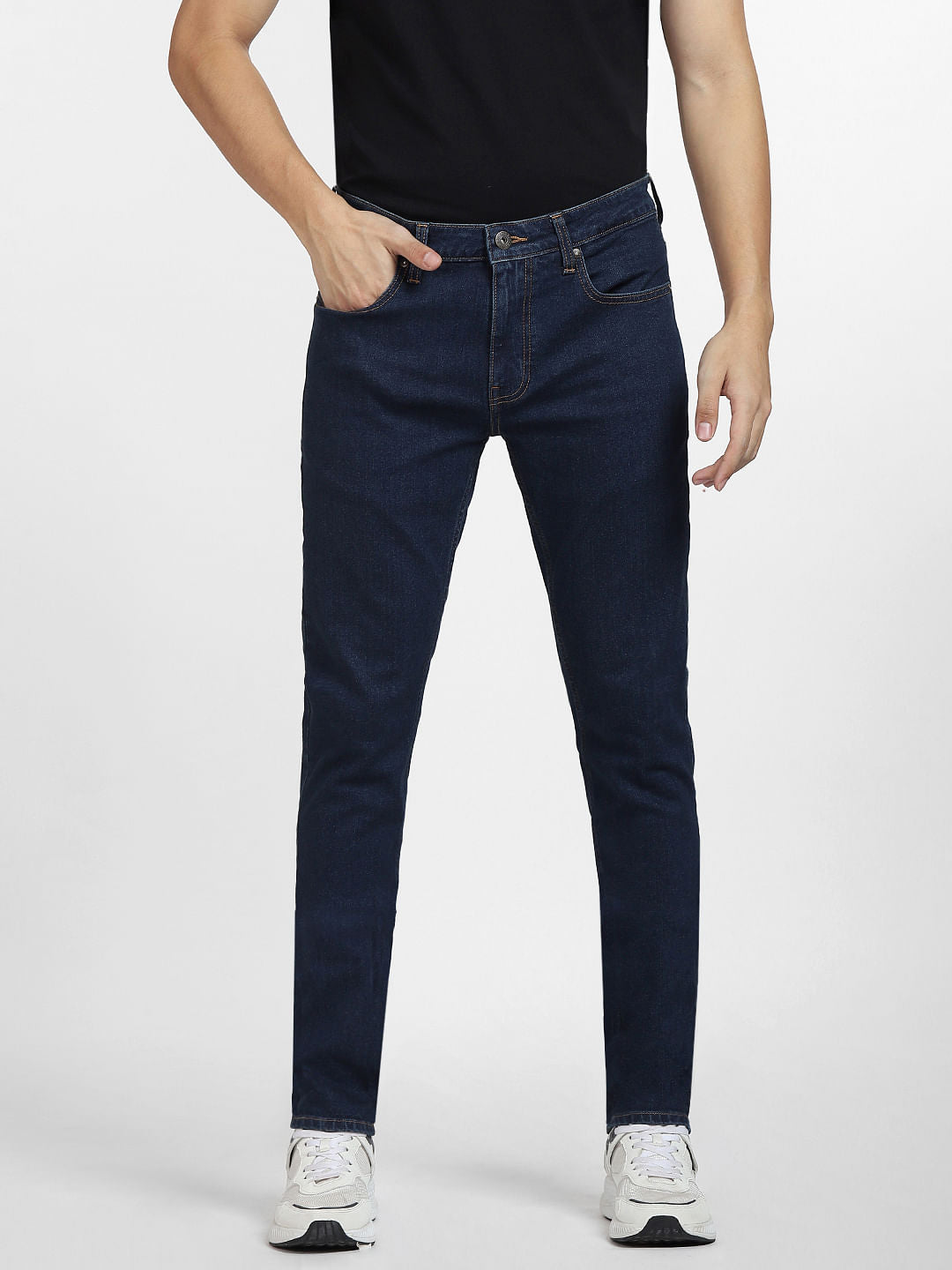 Dark Blue Low Rise Ben Skinny Fit Jeans