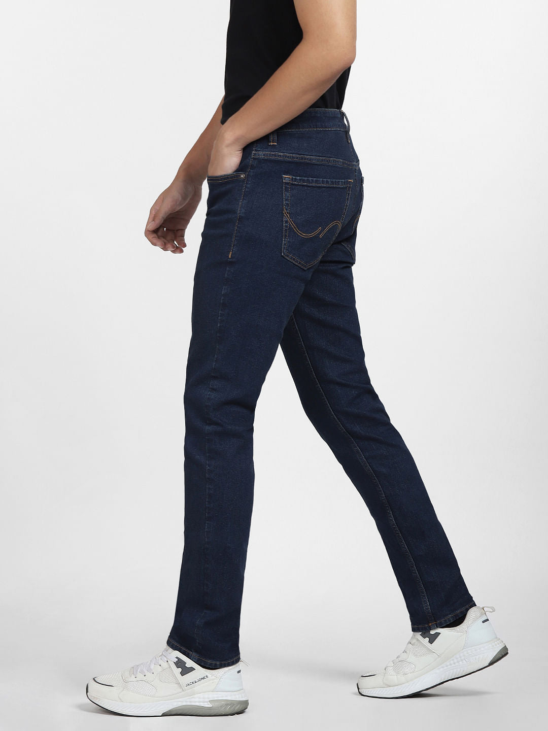 Dark Blue Low Rise Ben Skinny Fit Jeans
