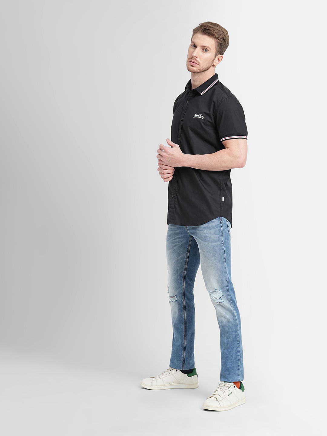 Black Short Sleeves Shirt