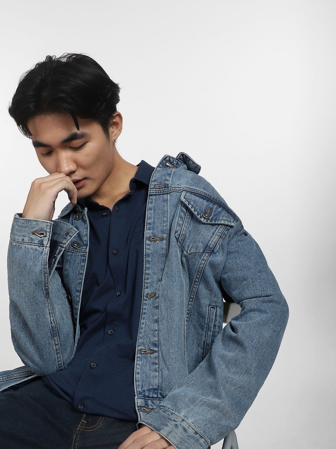 Blue Full Sleeves Shirt - S