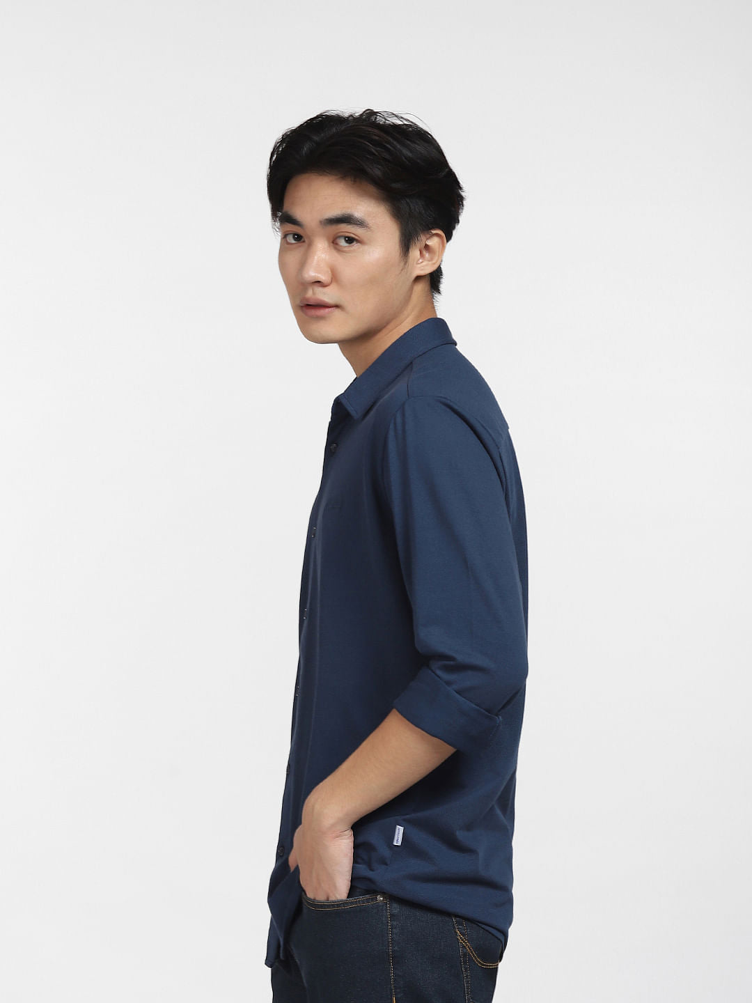 Blue Full Sleeves Shirt