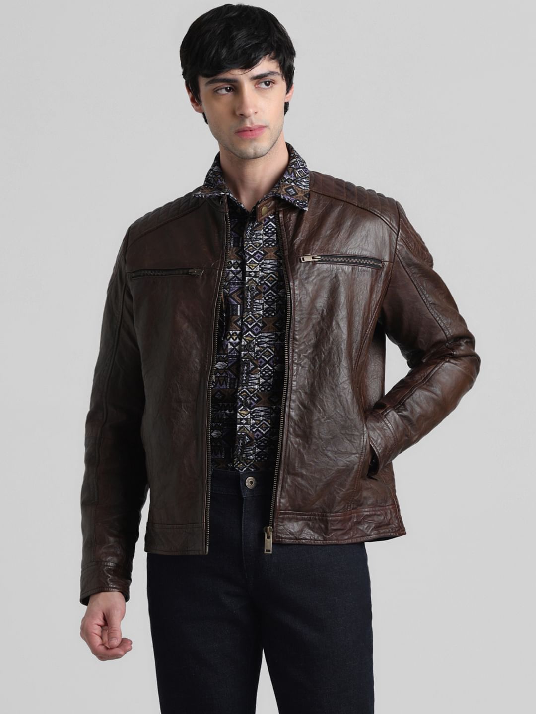 Dark Brown Leather Jacket