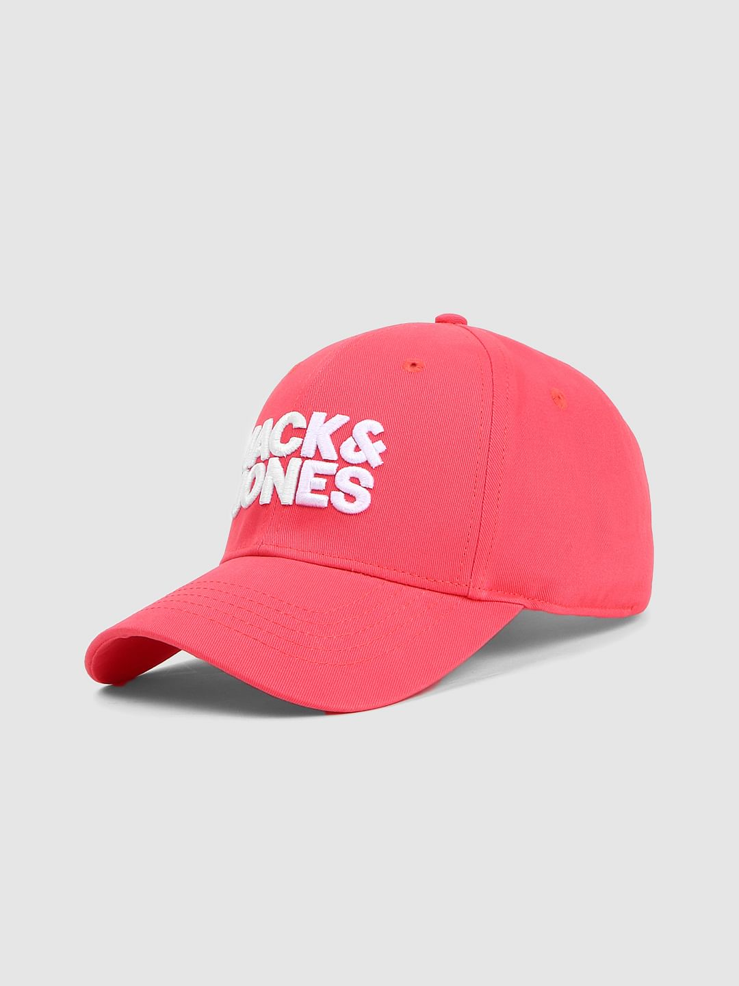 Coral Logo Print Baseball Cap
