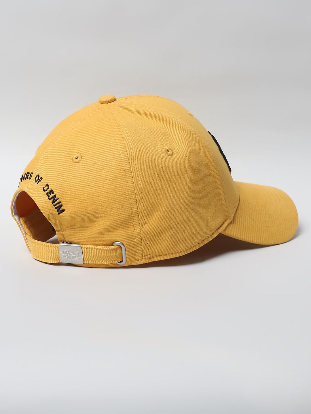 Yellow Embroidered Logo Baseball Cap