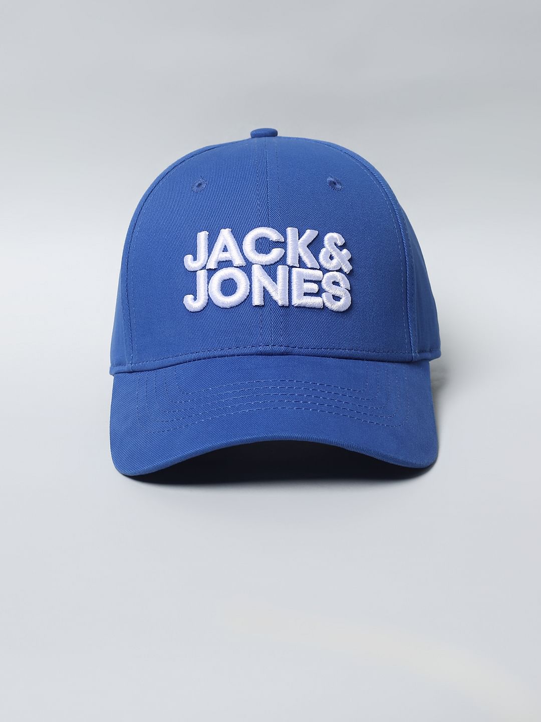 Blue Embroidered Logo Baseball Cap