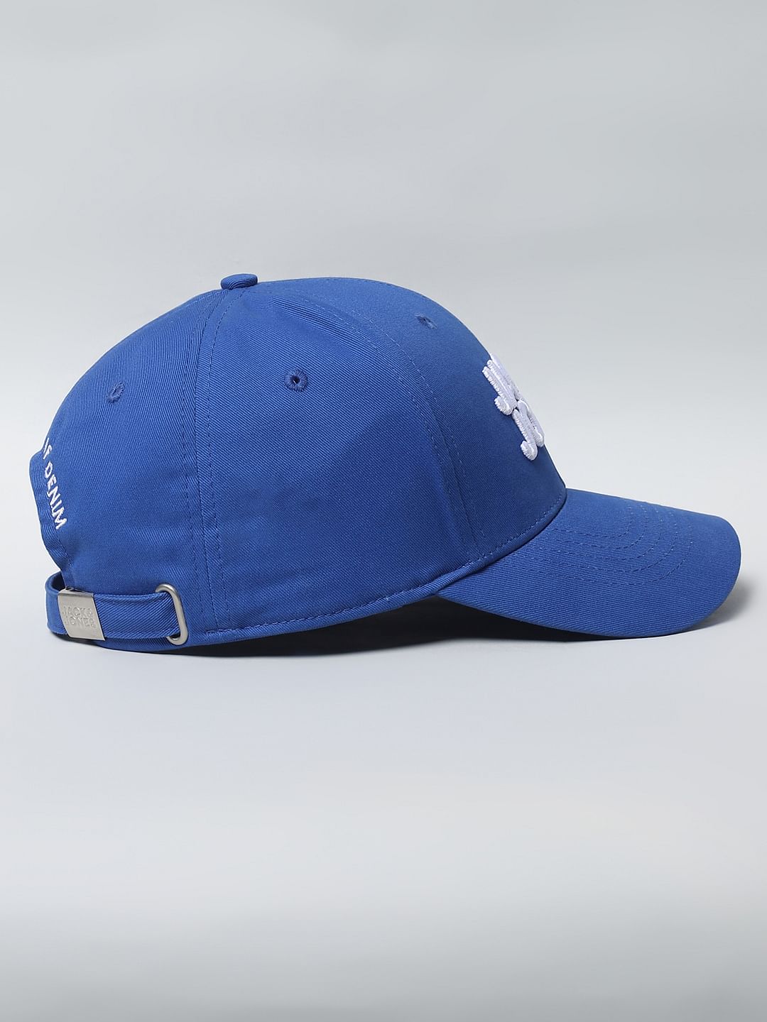 Blue Embroidered Logo Baseball Cap