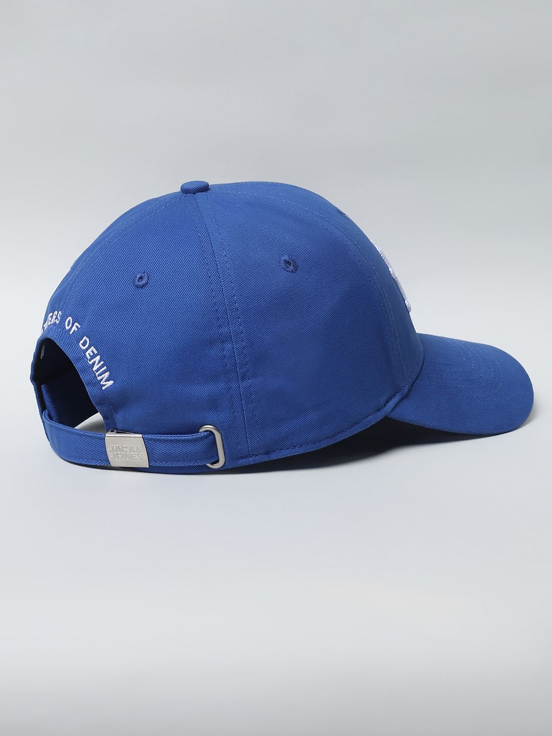 Blue Embroidered Logo Baseball Cap