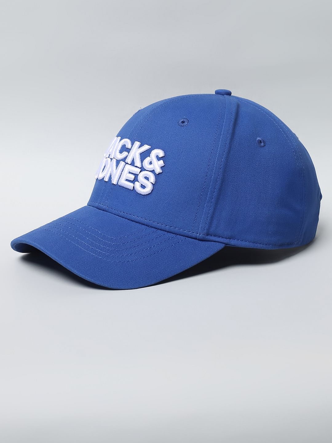 Blue Embroidered Logo Baseball Cap