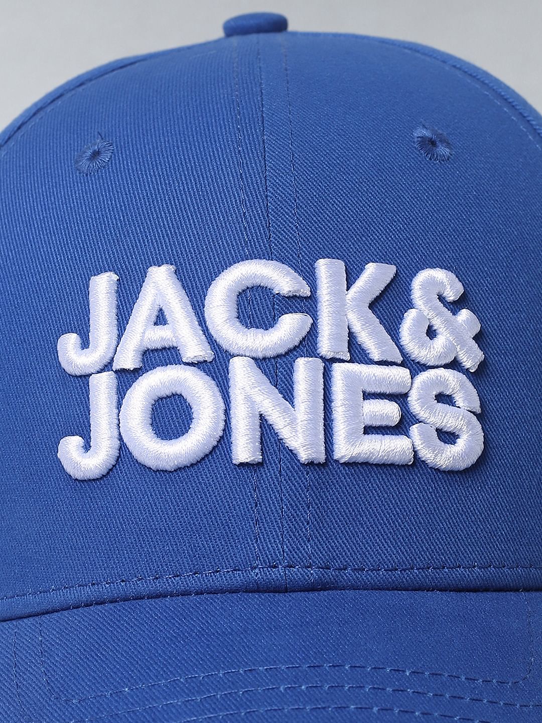 Blue Embroidered Logo Baseball Cap