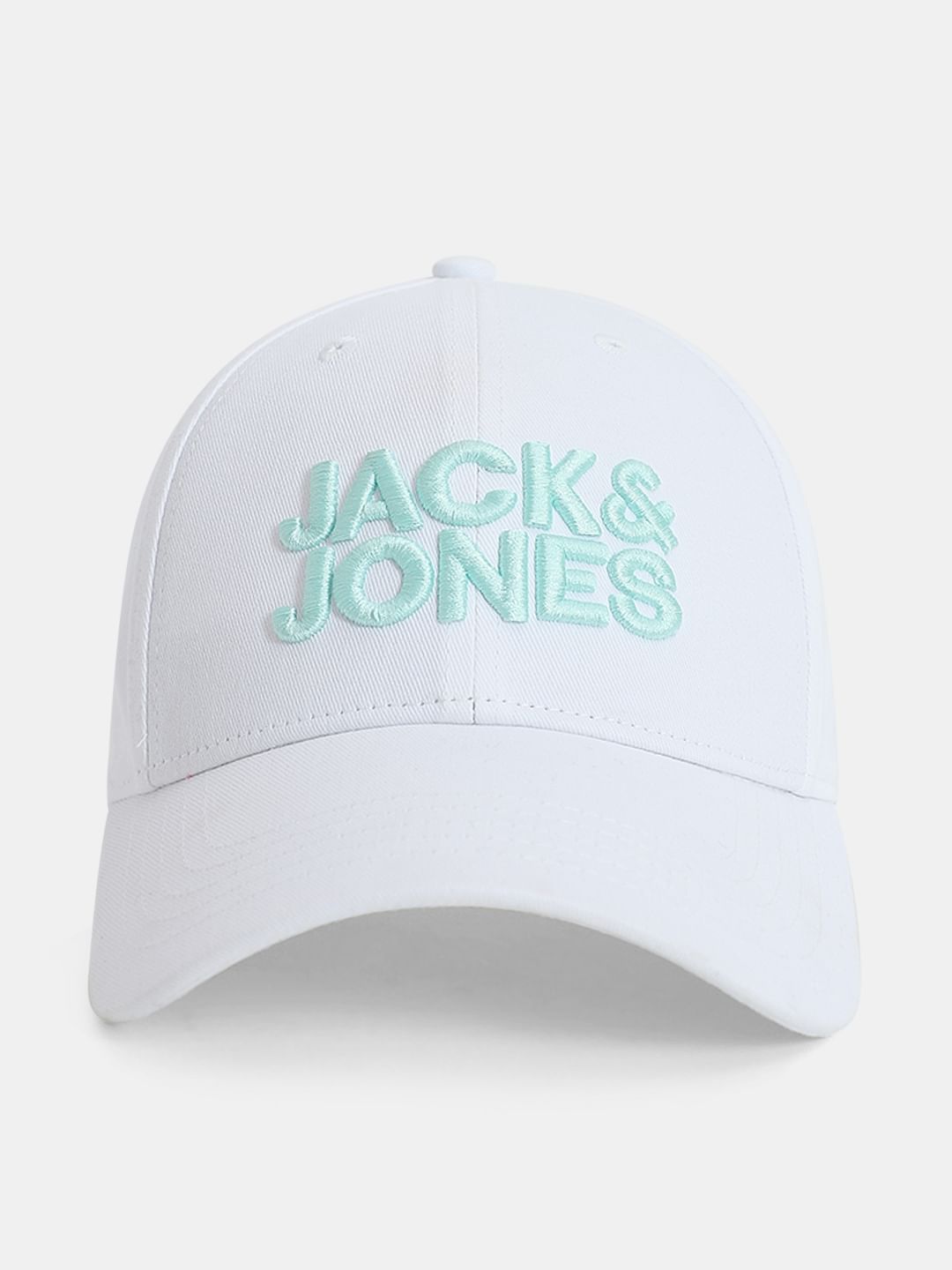 White Logo Print Baseball Cap - ONE