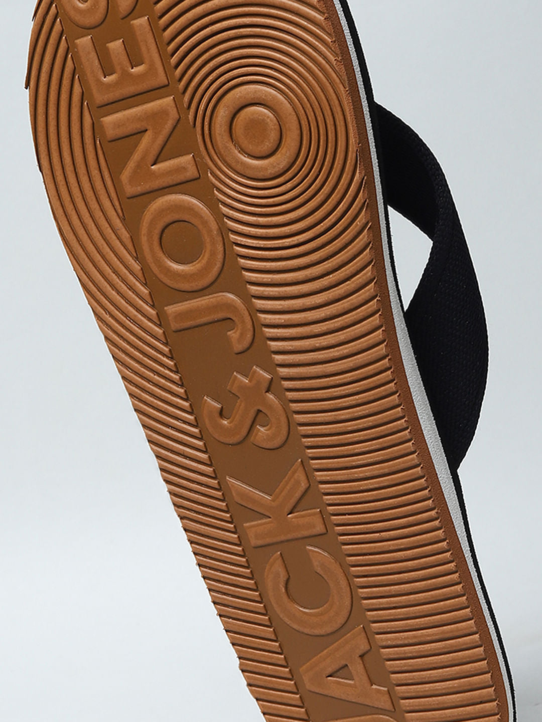 BLACK LOGO PRINT FLIP FLOPS