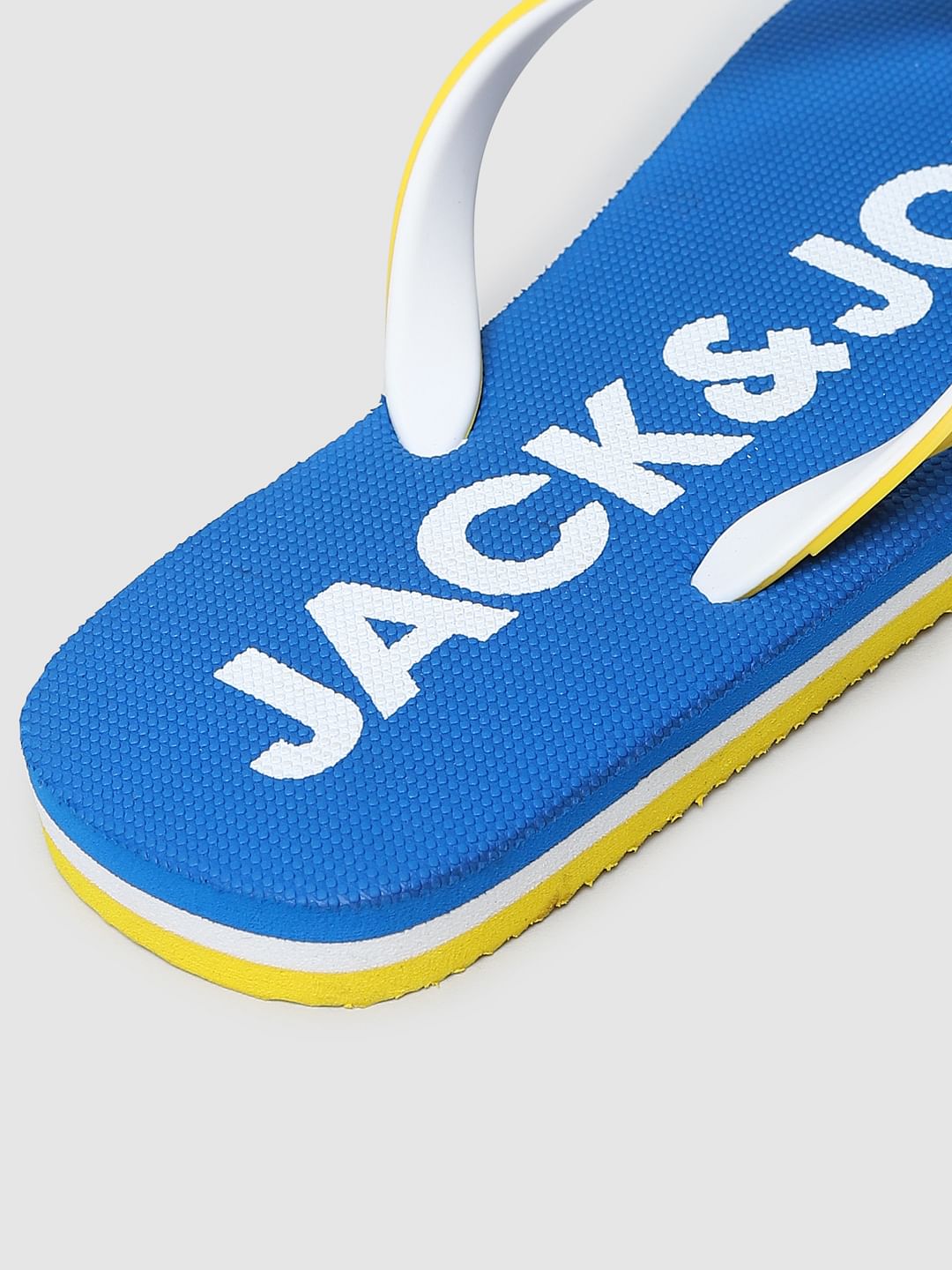 Blue Colourblocked Flip Flops