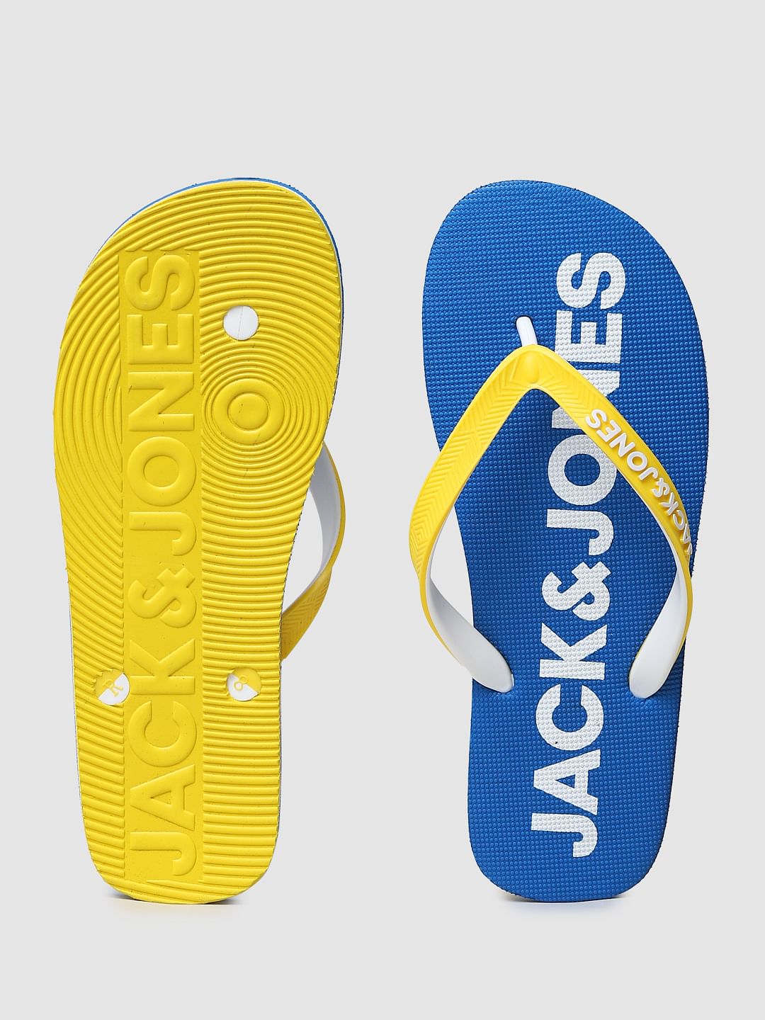 Blue Colourblocked Flip Flops