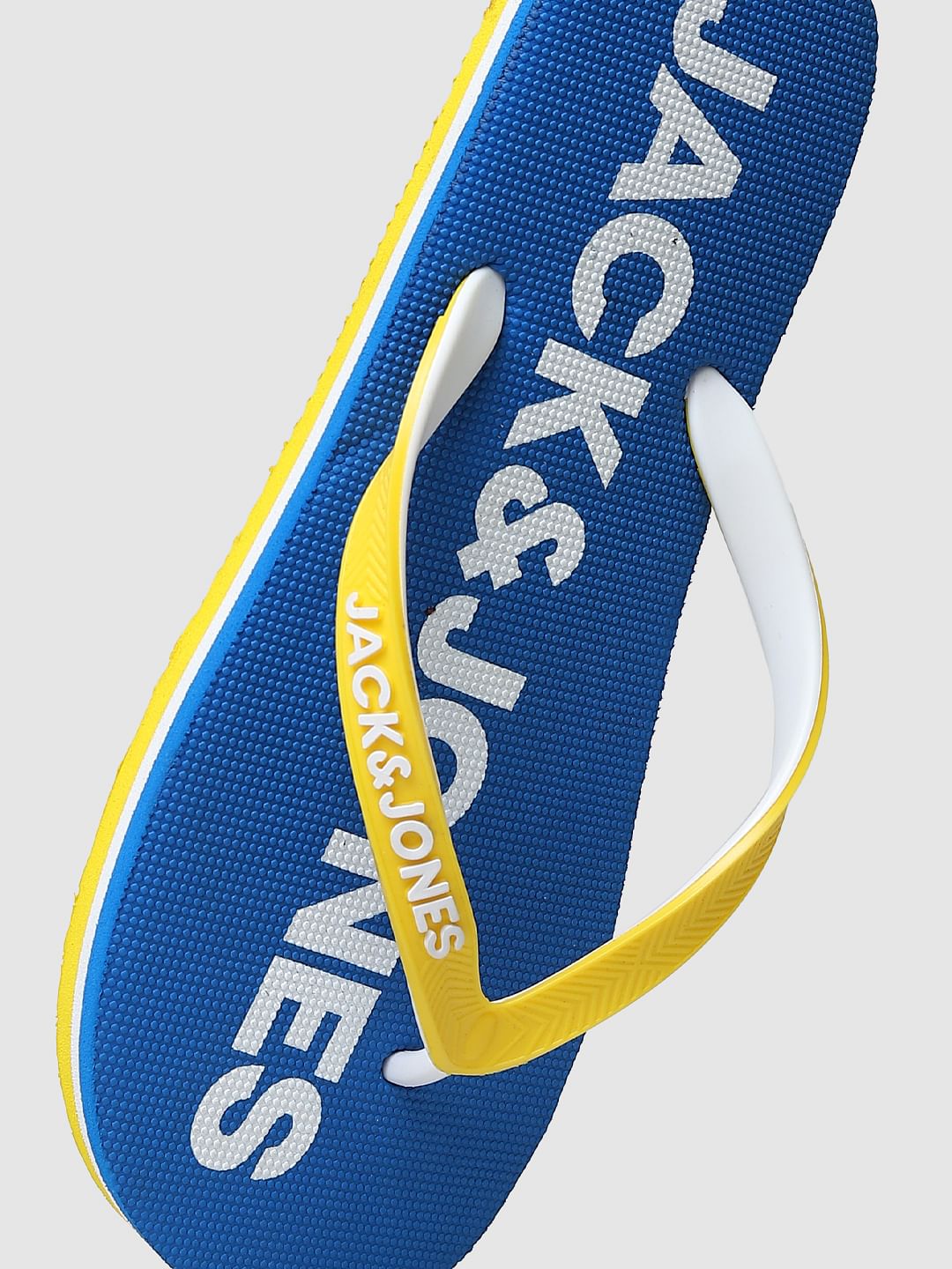Blue Colourblocked Flip Flops