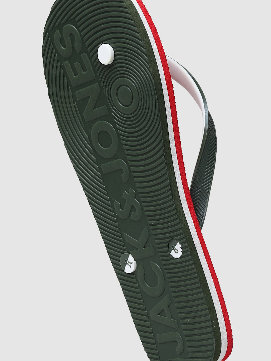 Red Colourblocked Flip Flops