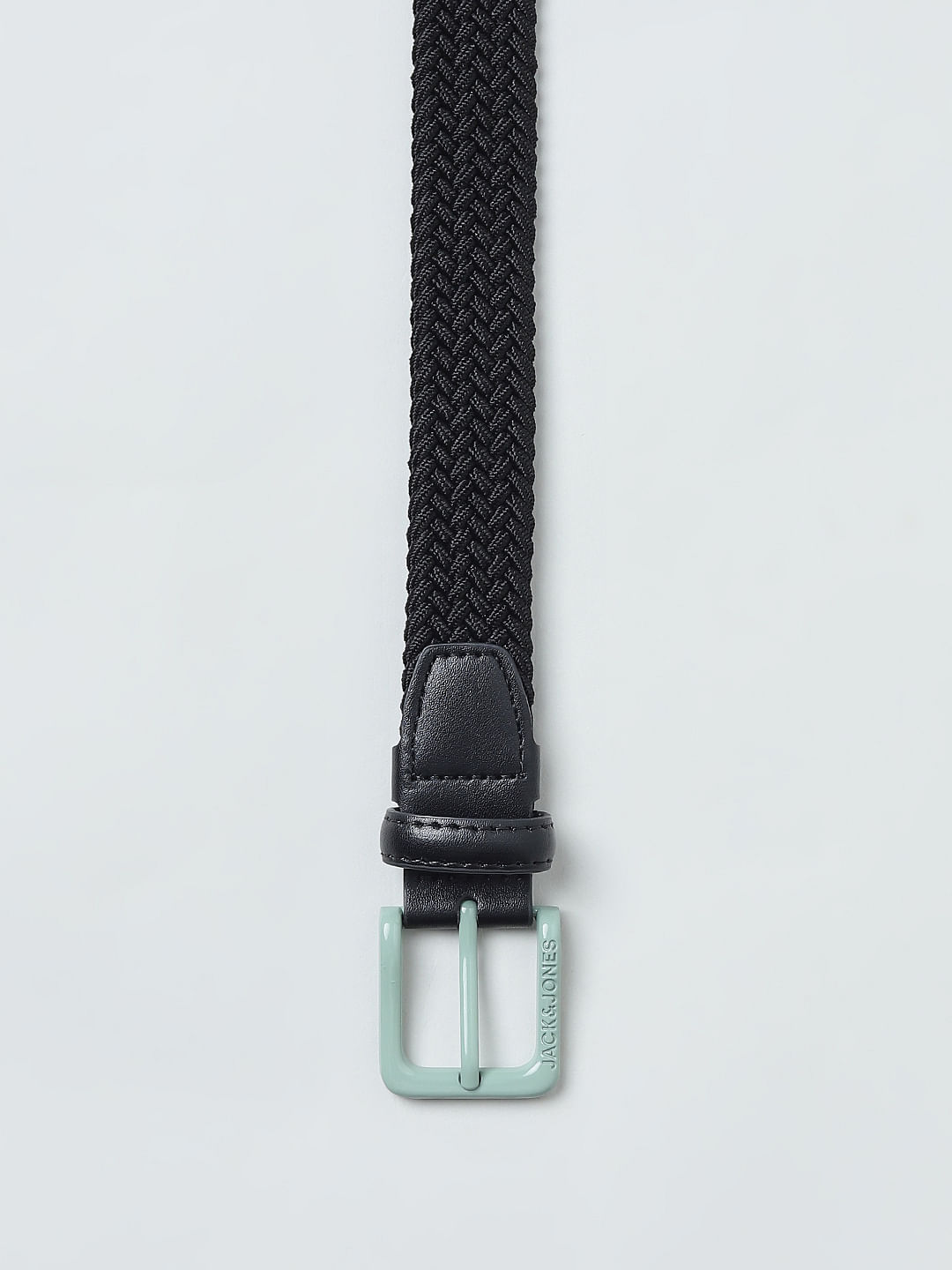 Boys Black Braided Belt