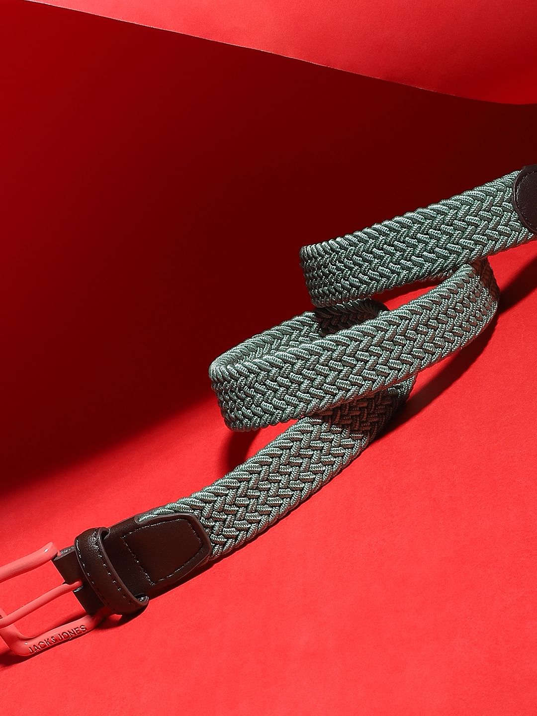 Boys Green Braided Belt - 24