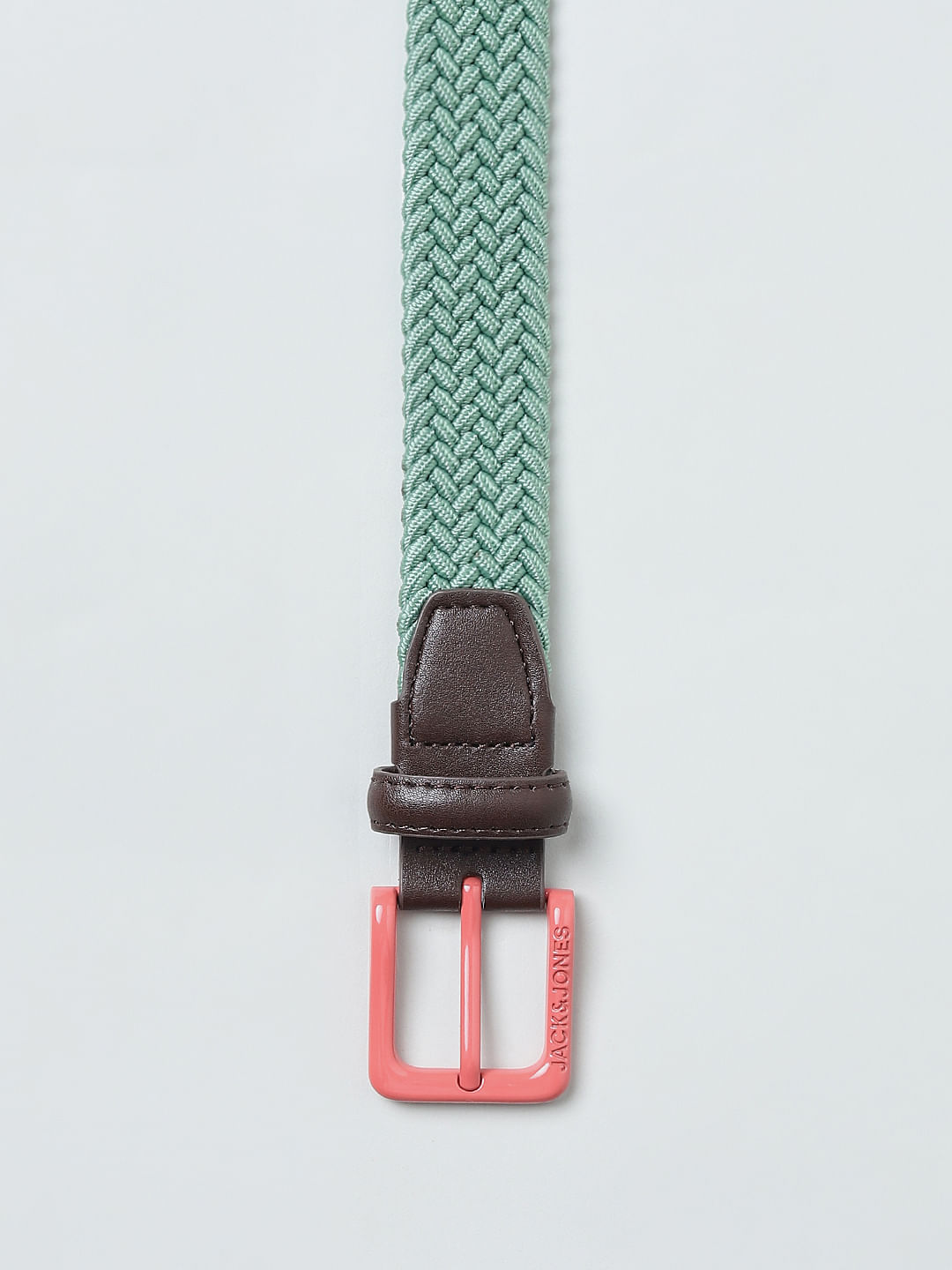Boys Green Braided Belt