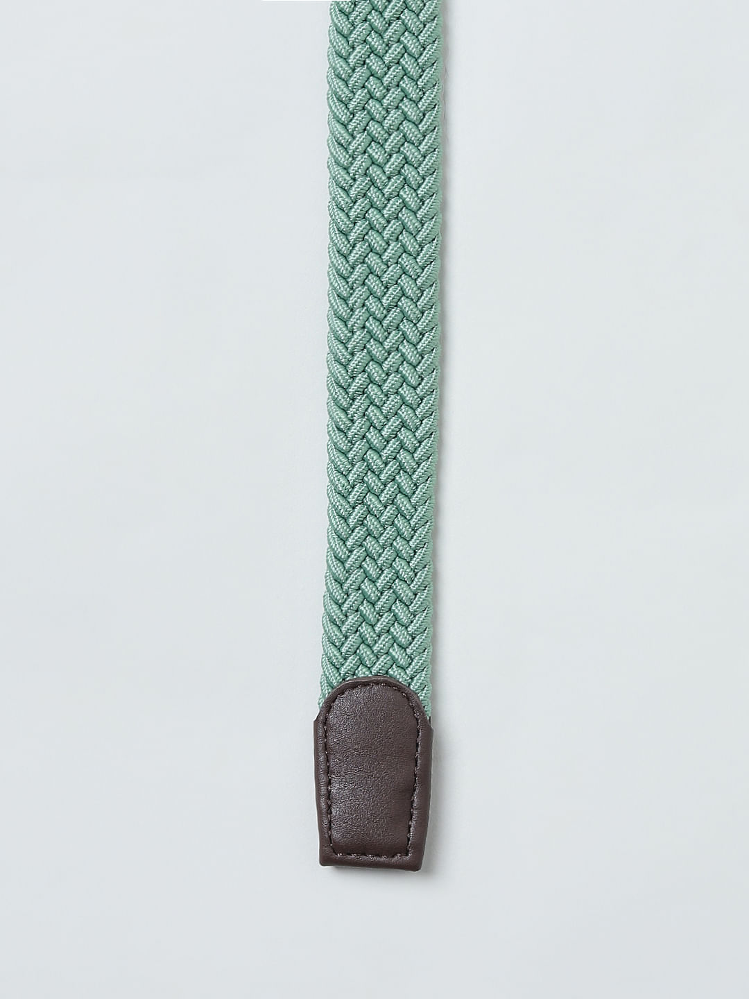 Boys Green Braided Belt