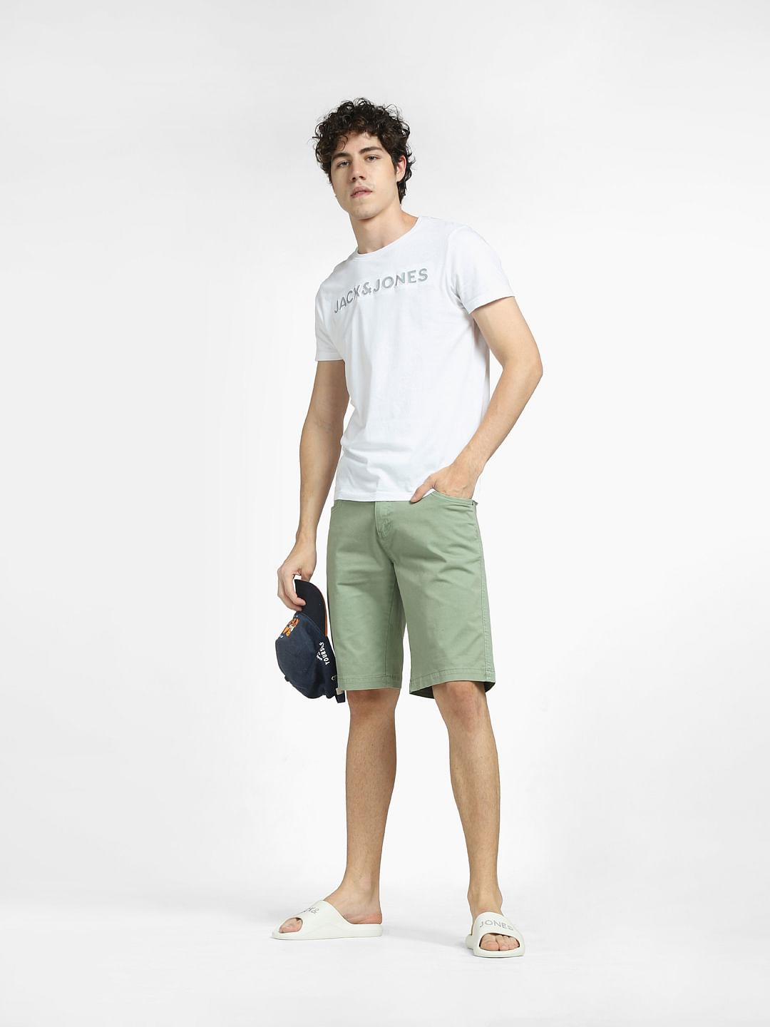 Green Low Rise Shorts - S