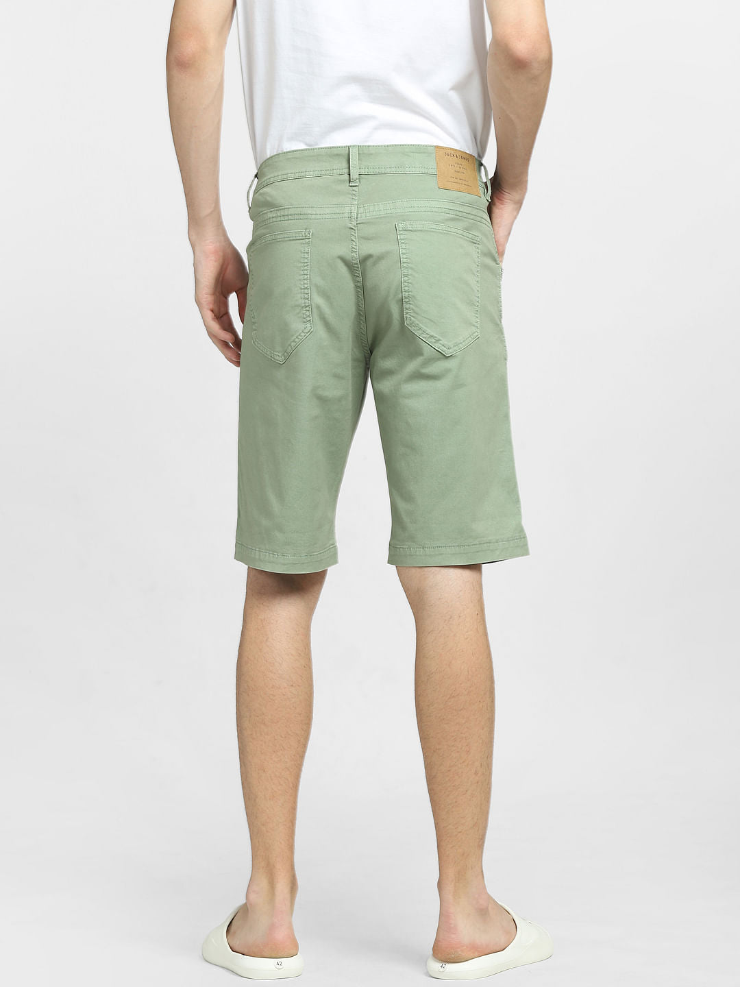 Green Low Rise Shorts
