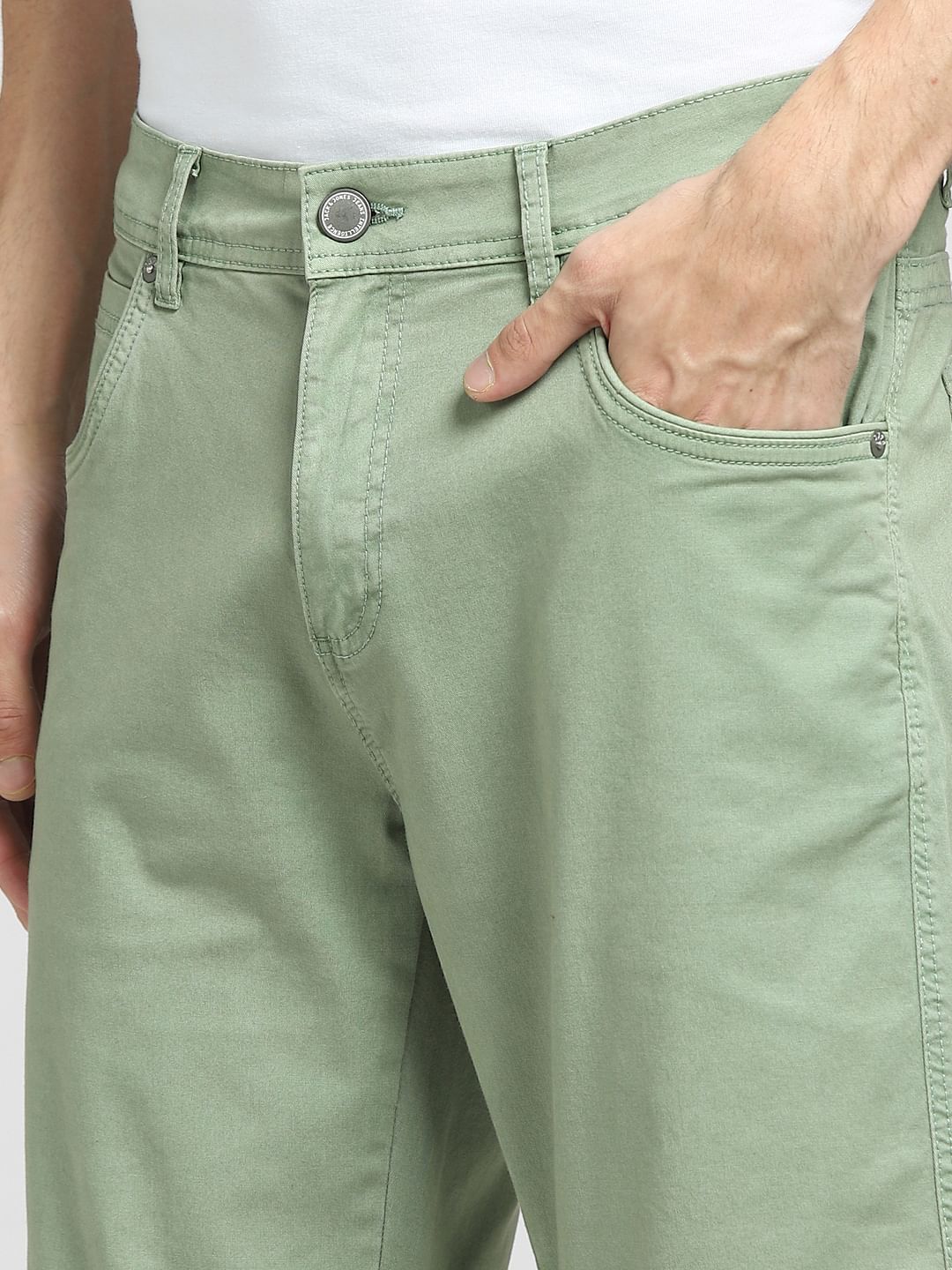 Green Low Rise Shorts