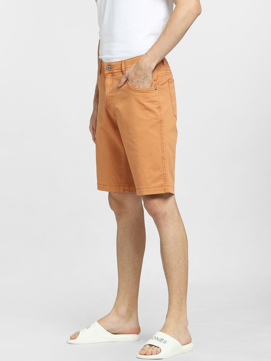 Orange Low Rise Shorts
