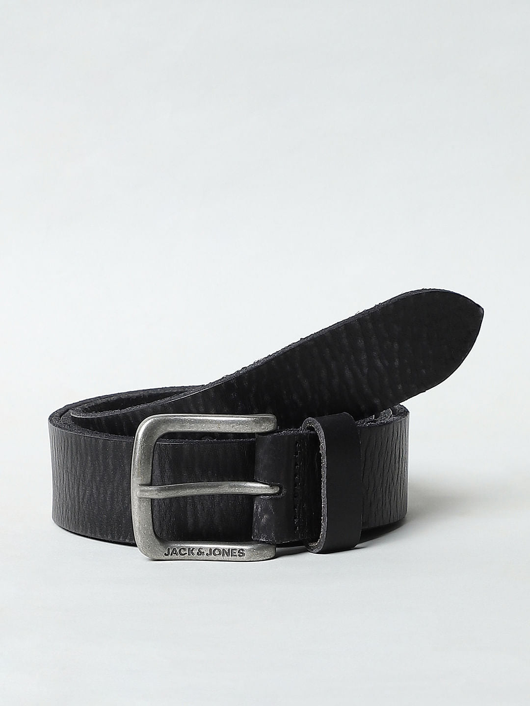 Black Leather Belt - 32