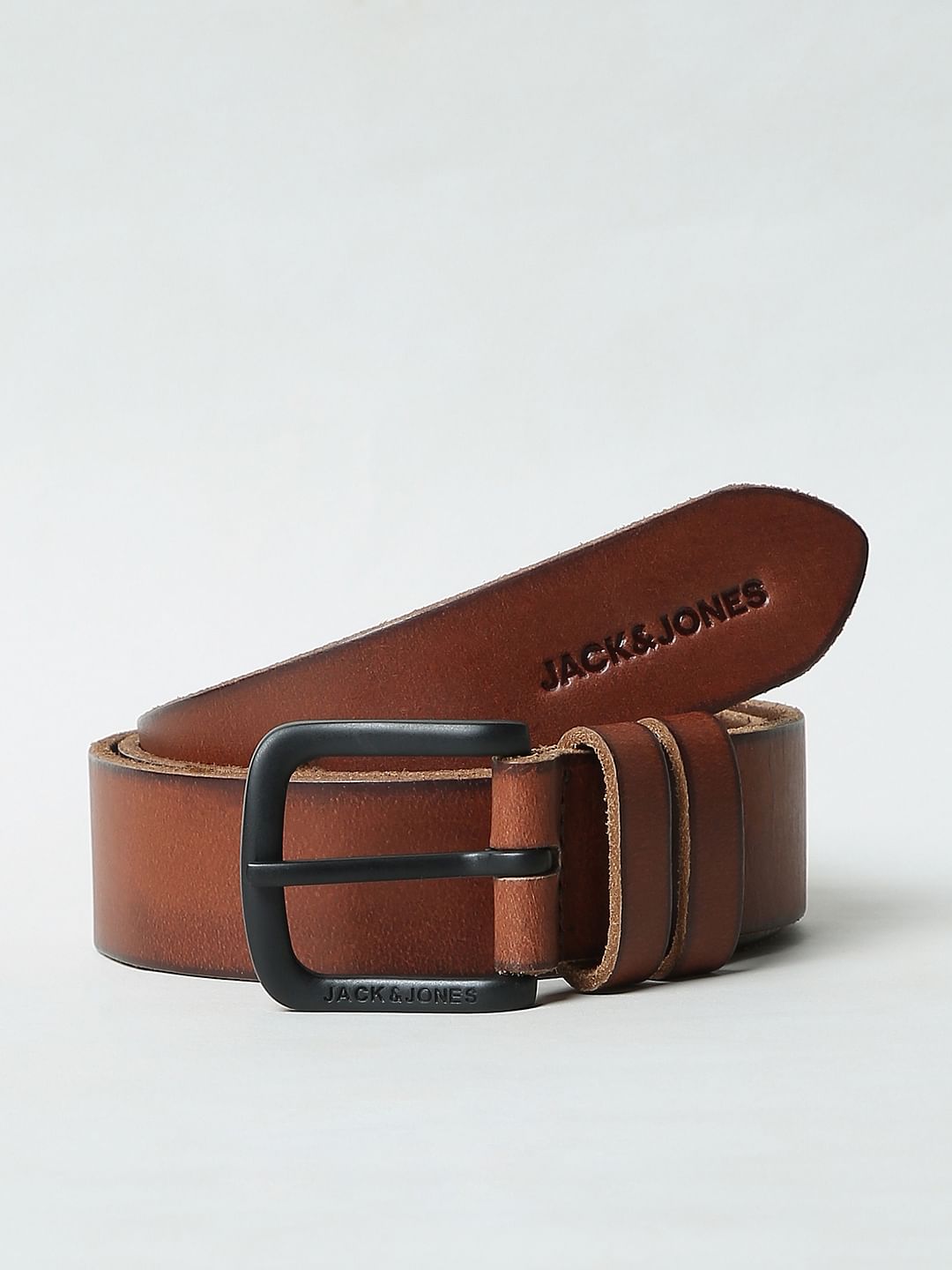Brown Leather Belt - 32