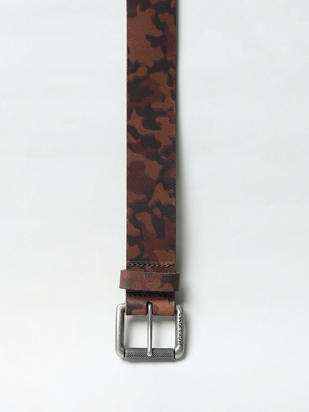 Brown Camo Leather Belt