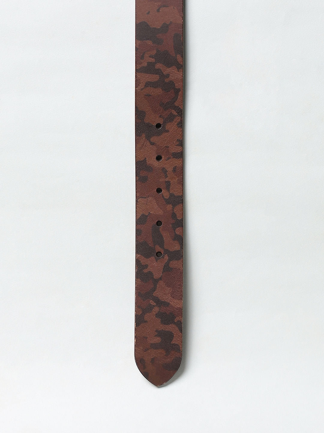 Brown Camo Leather Belt