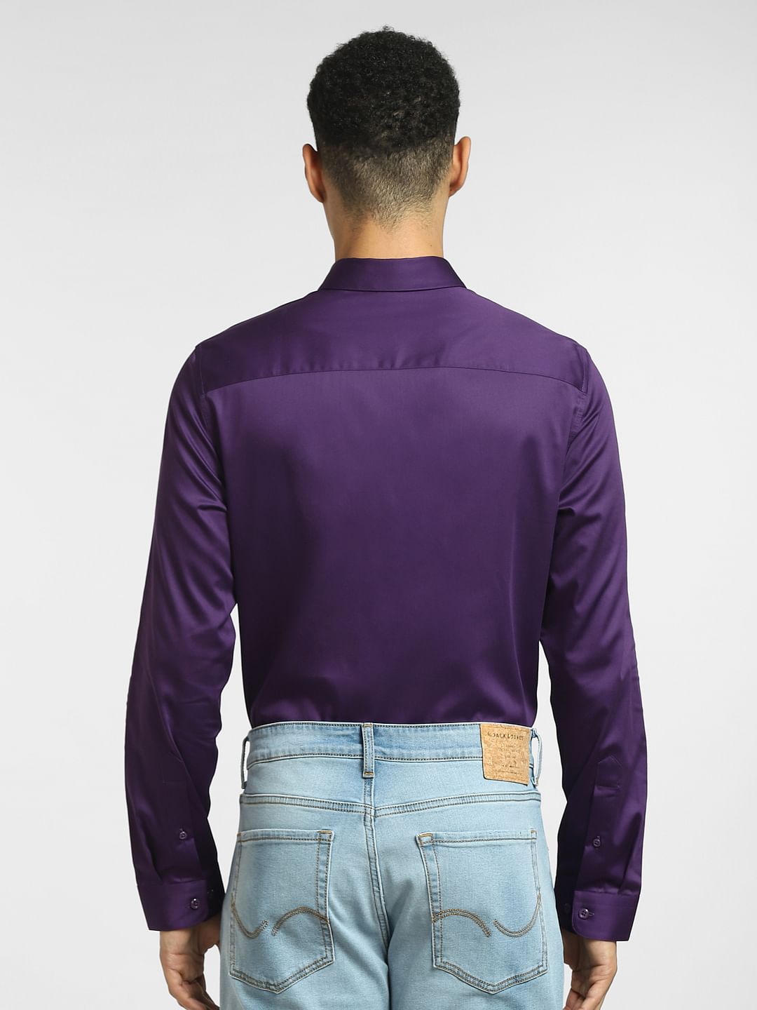 Dark Purple Full Sleeves Shirt