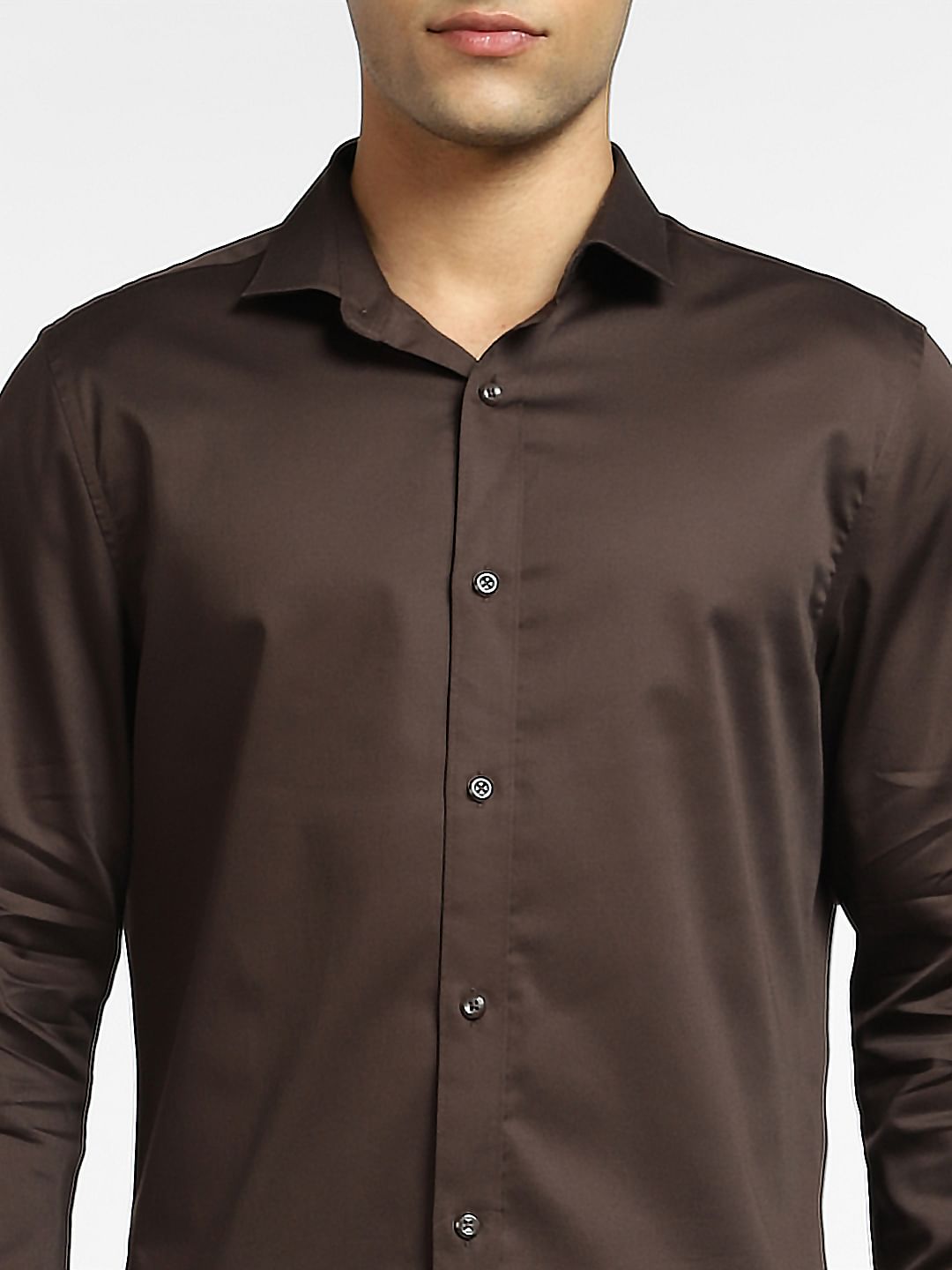 Dark Brown Full Sleeves Shirt