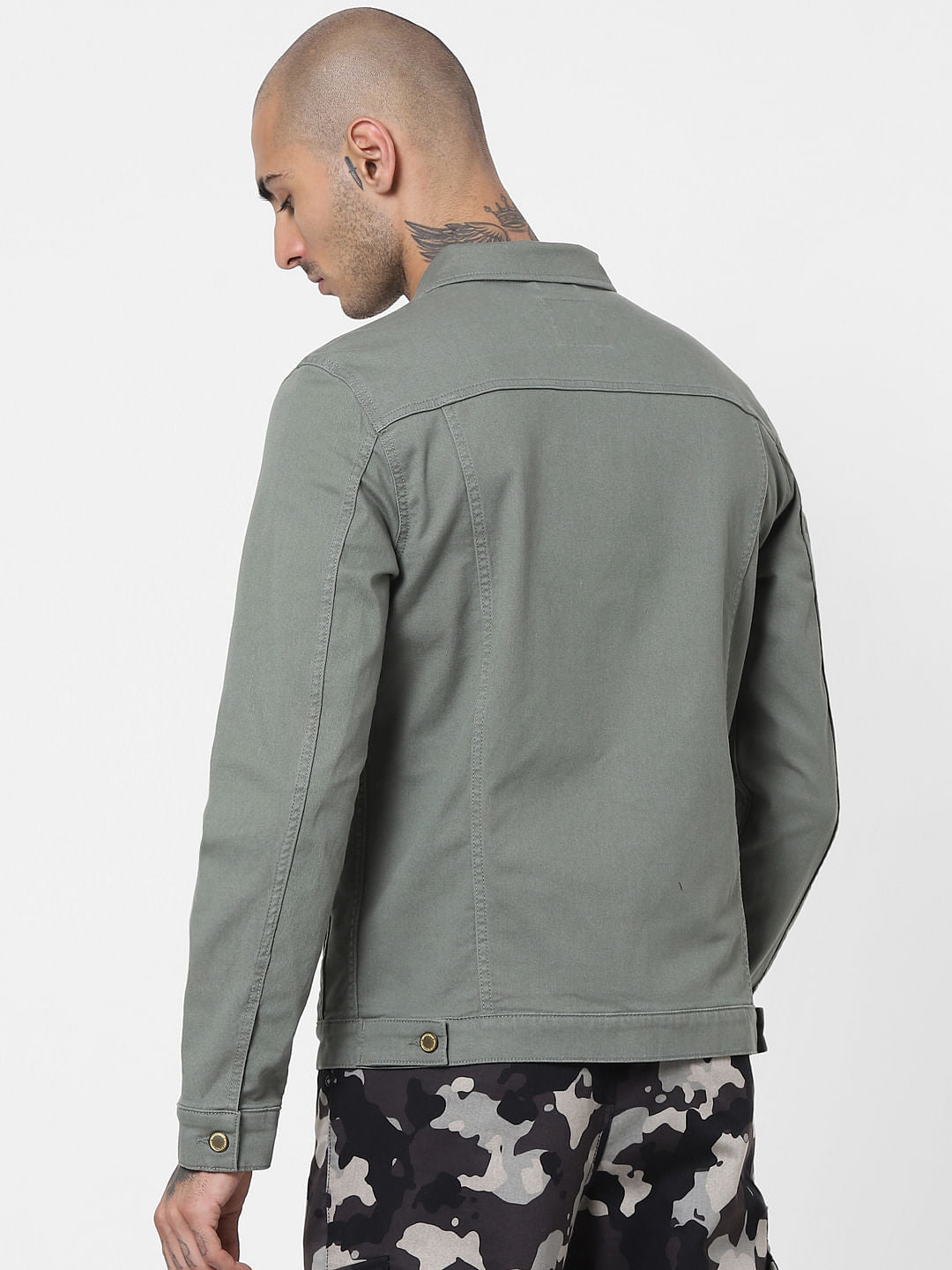 Green Solid Jacket