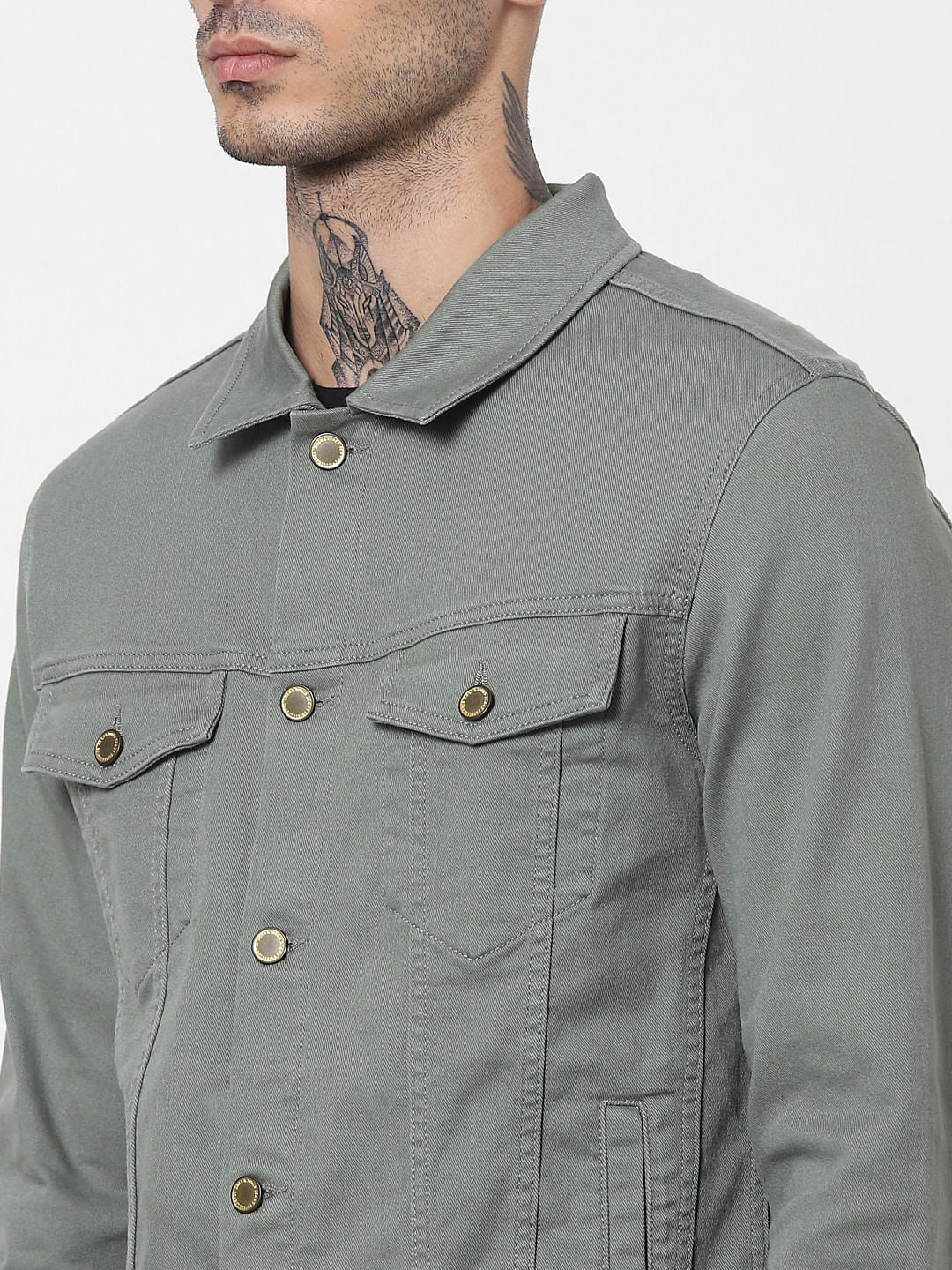 Green Solid Jacket