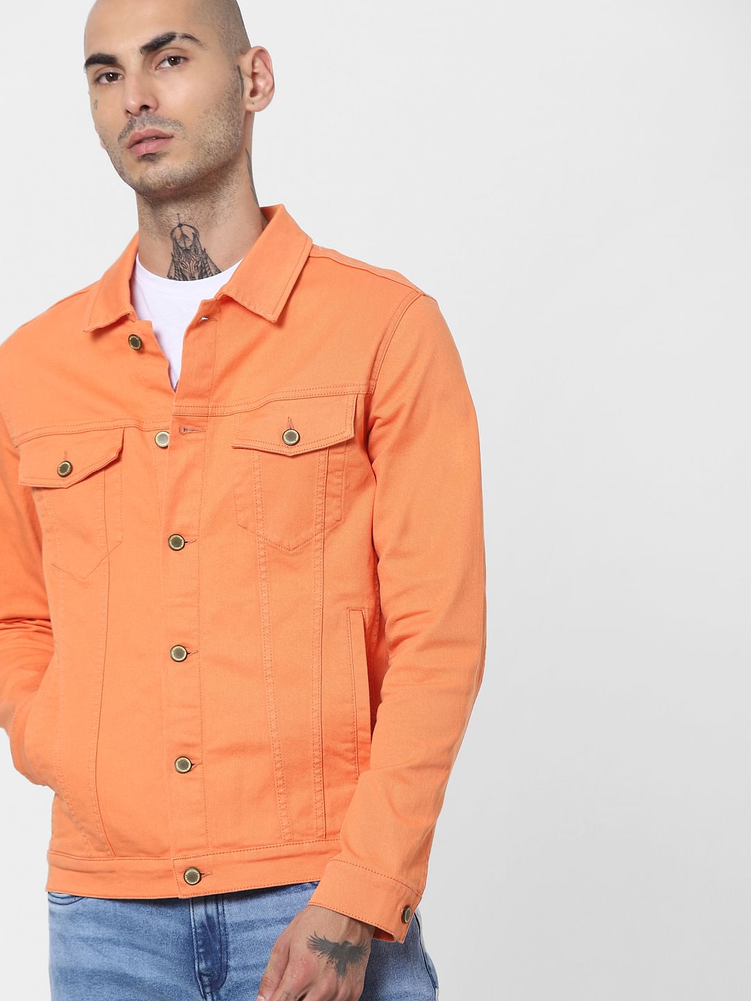 Dusty Orange Solid Jacket - S