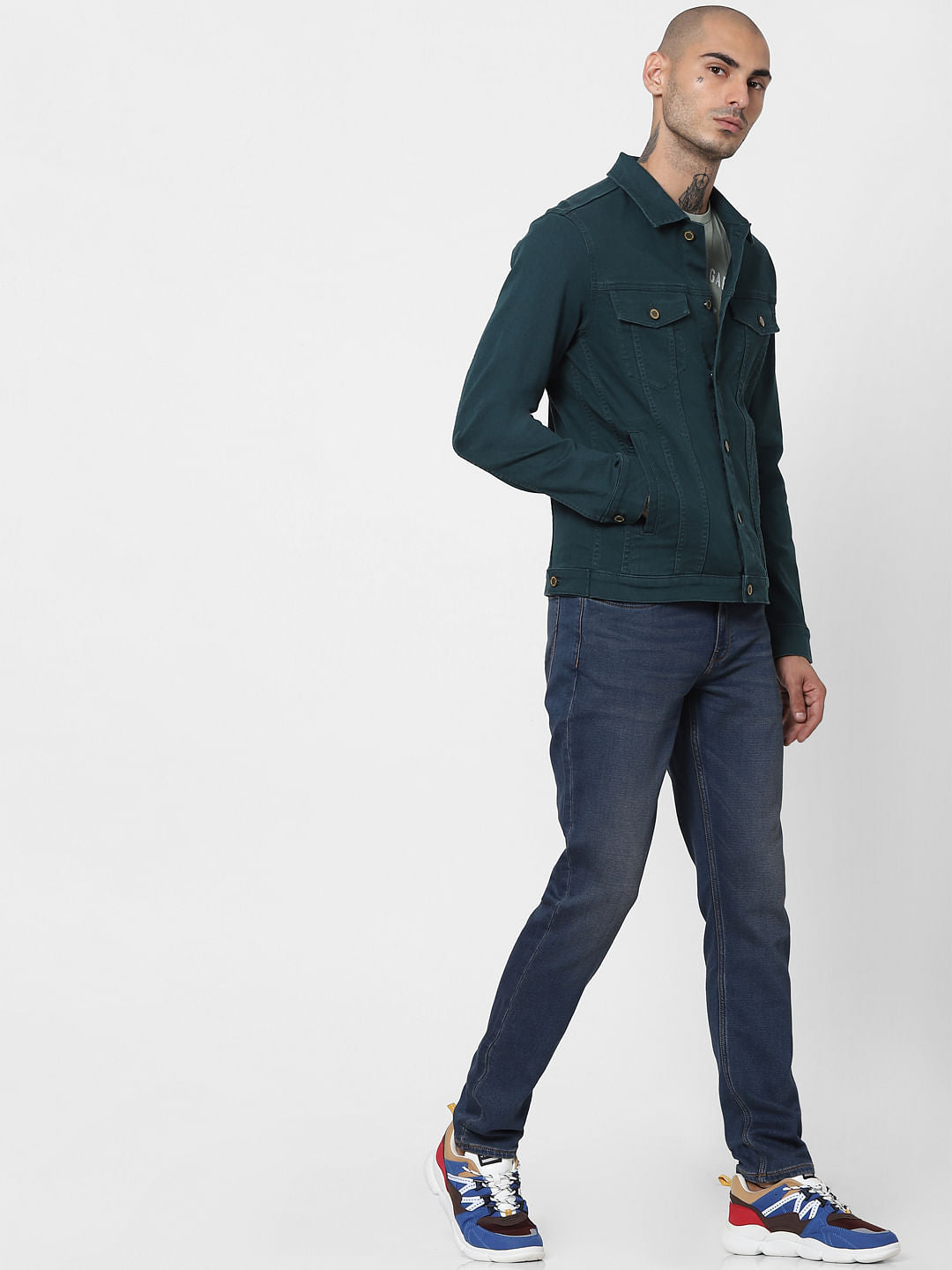 Green Solid Jacket