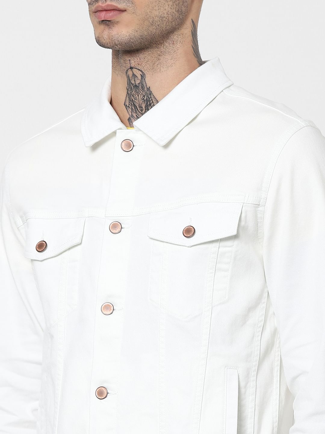 White Solid Jacket