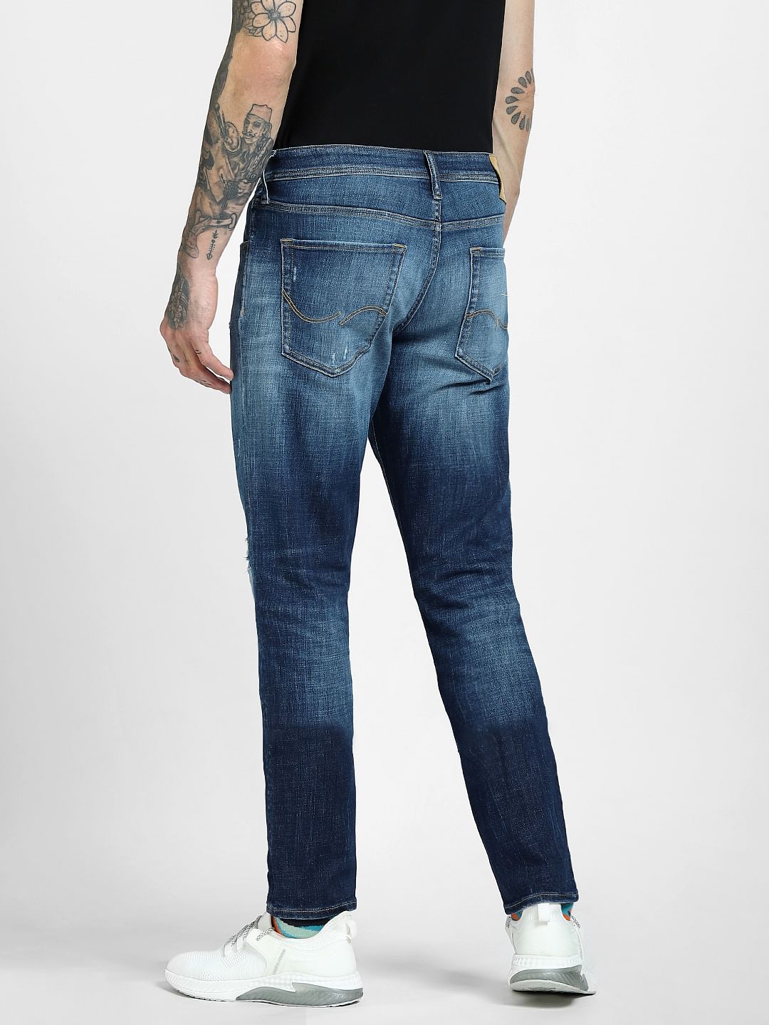 Blue Low Rise Glenn Slim Jeans