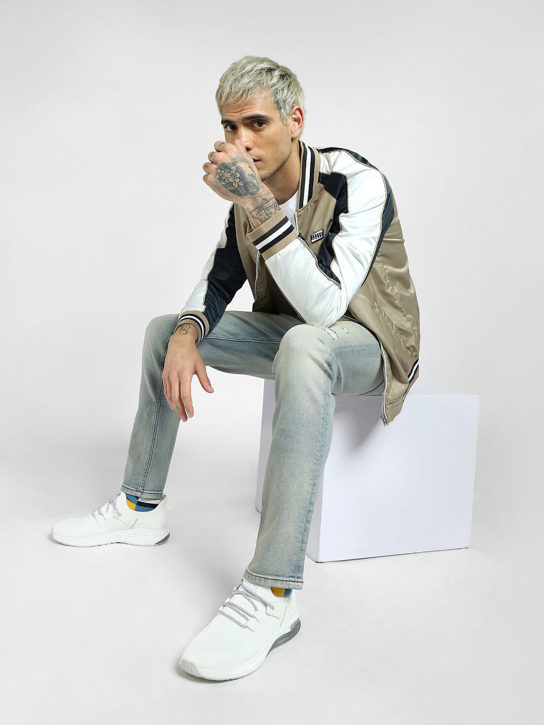 Blue Low Rise Glenn Slim Jeans