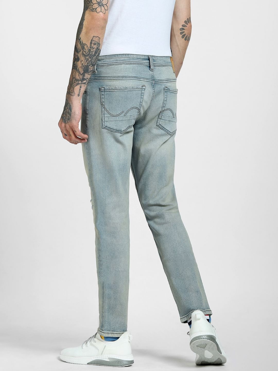 Blue Low Rise Glenn Slim Jeans