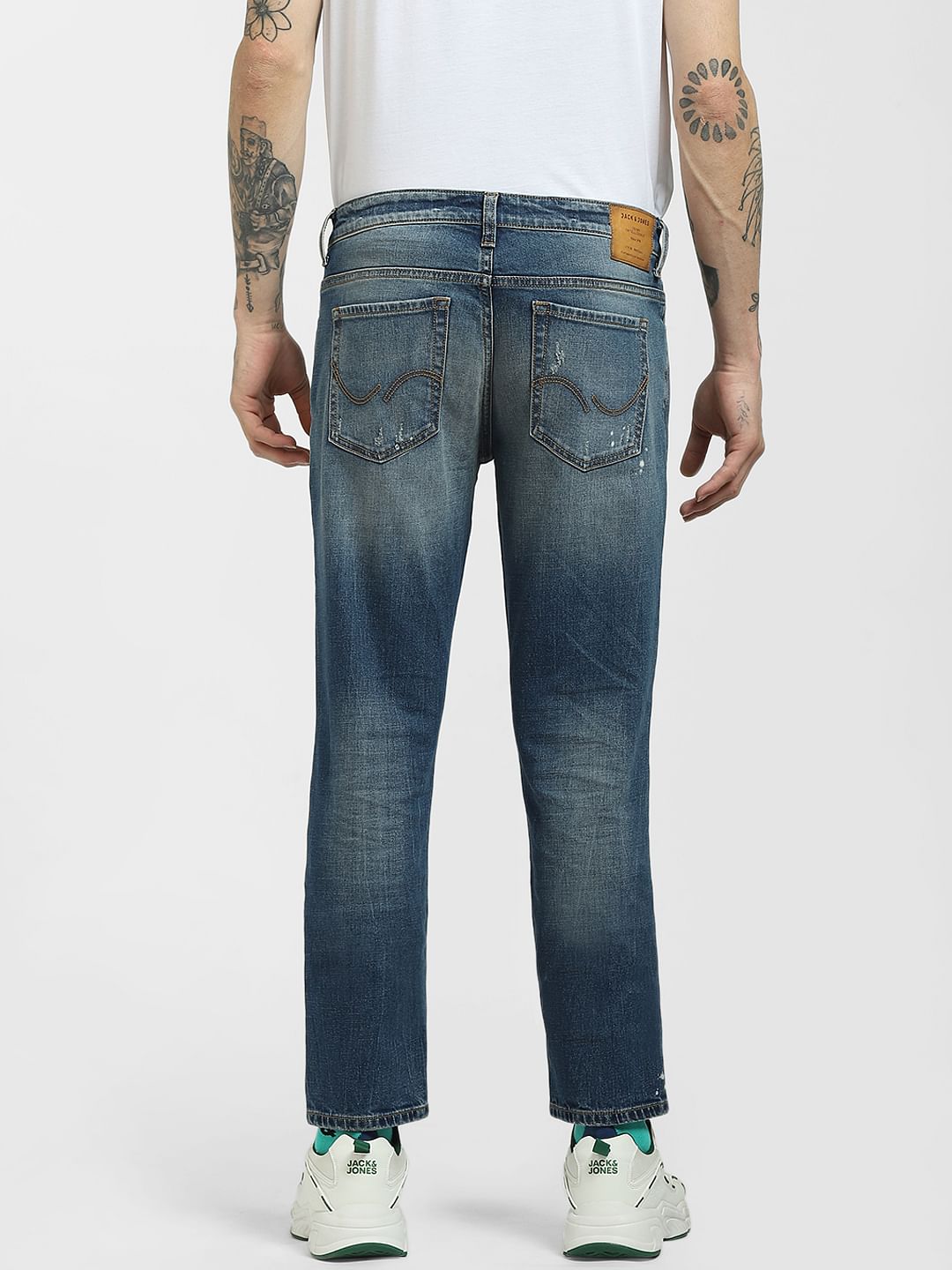Blue Low Rise Glenn Slim Jeans