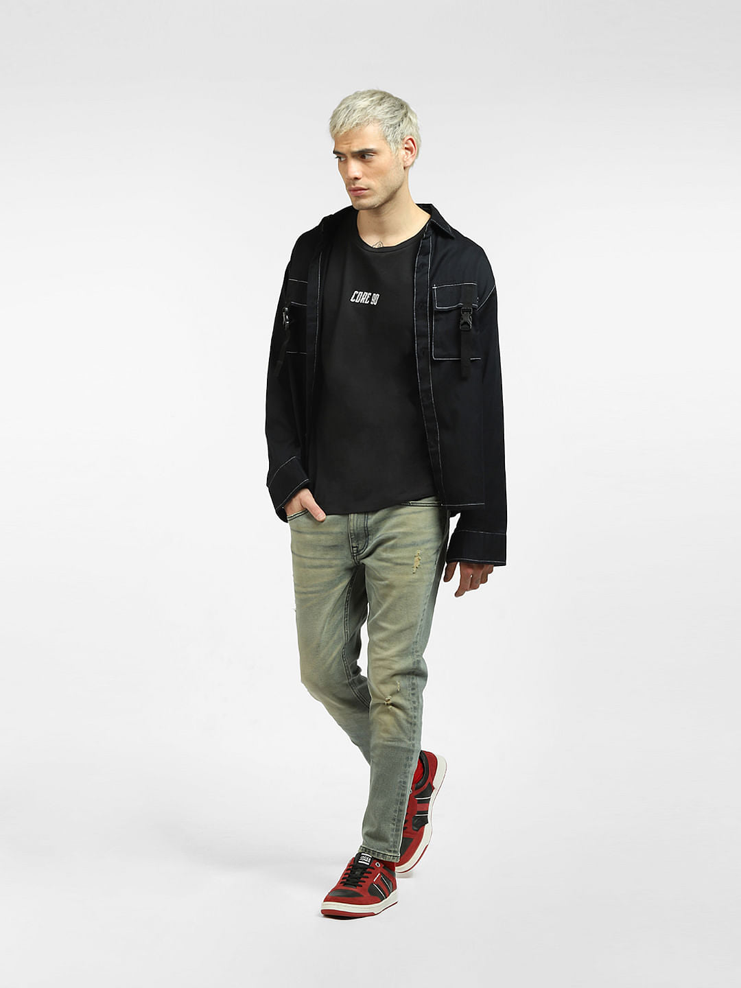 Blue Low Rise Liam Skinny Jeans - 28/30