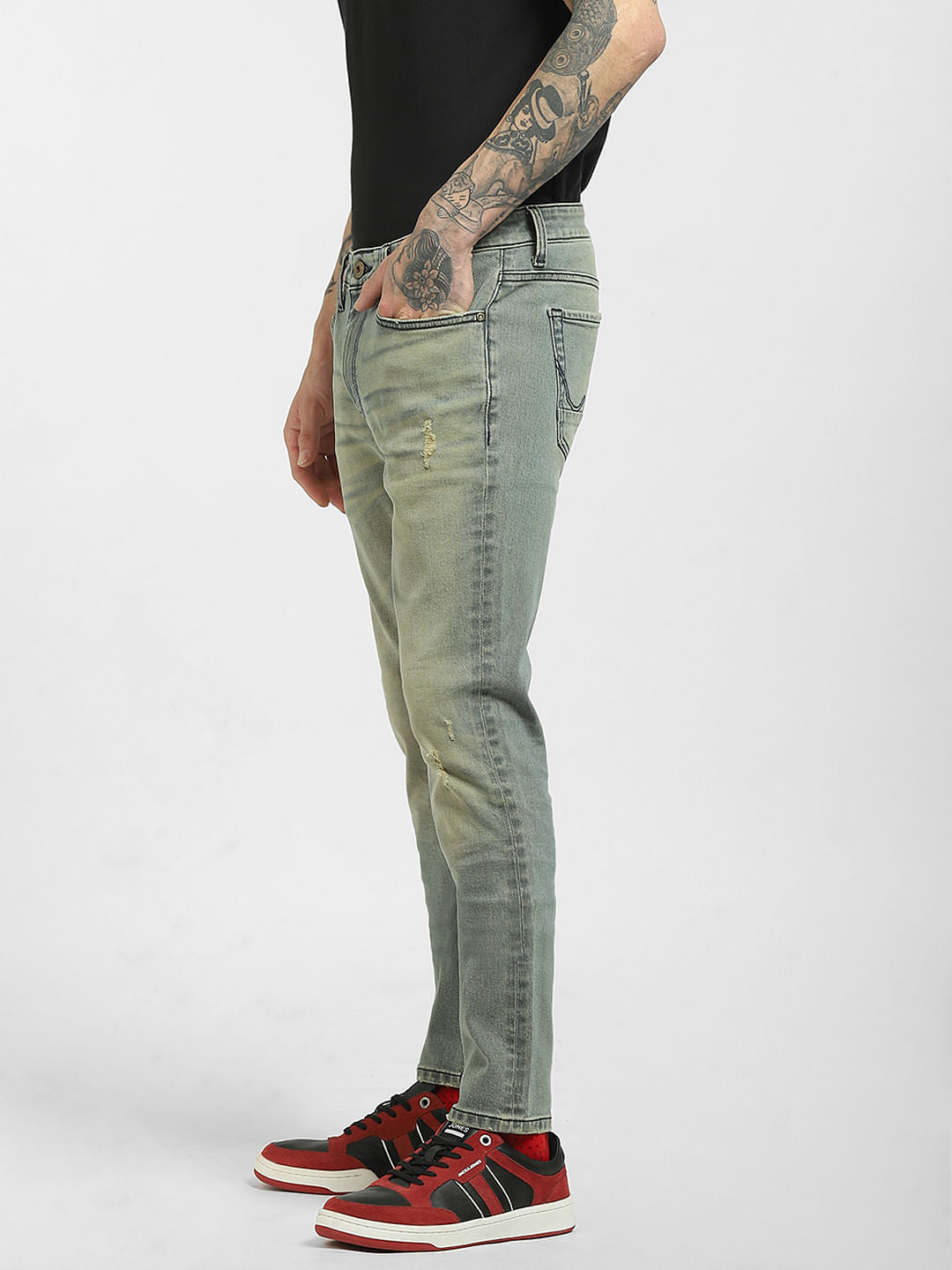 Blue Low Rise Liam Skinny Jeans