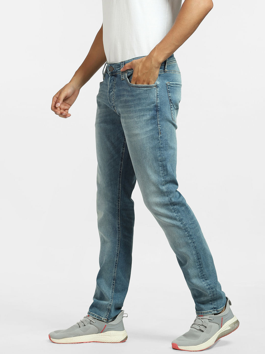 Light Blue Washed Glenn Slim Jeans