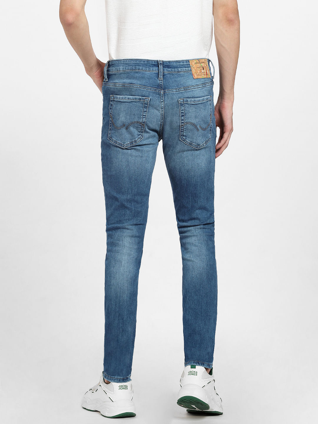 Blue Low Rise Glenn Slim Jeans