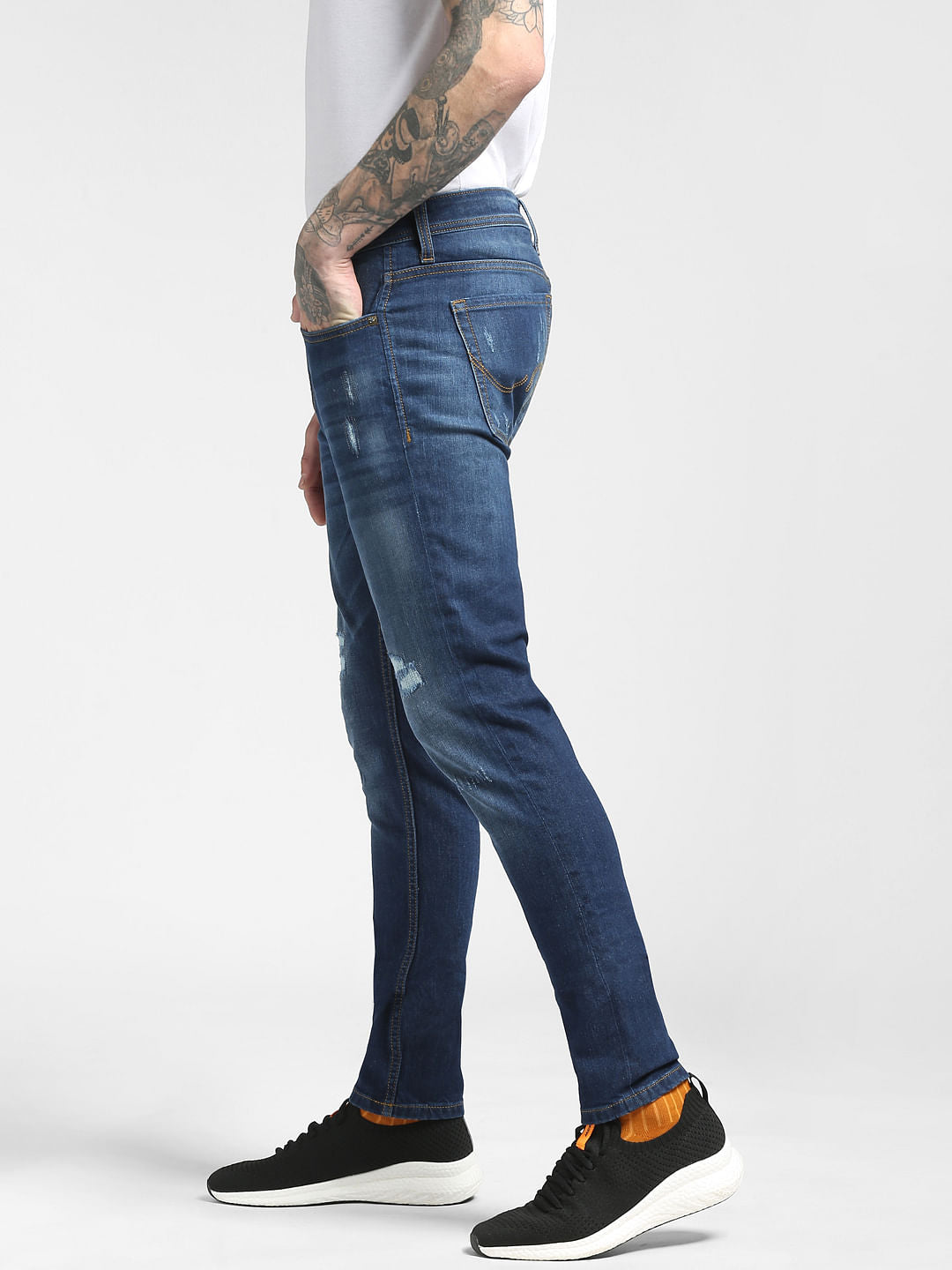 Blue Low Rise Liam Skinny Jeans
