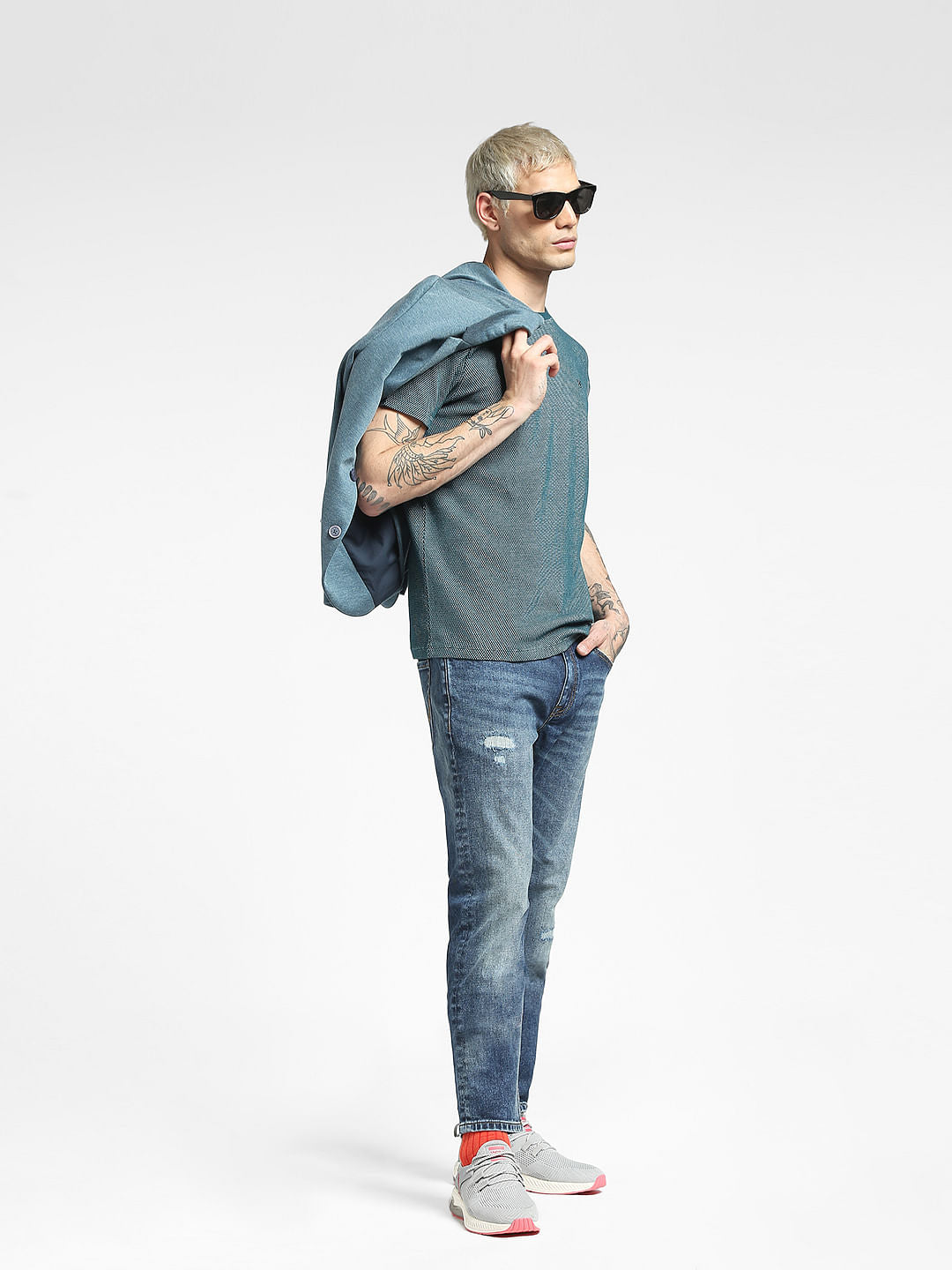 Blue Low Rise Tim Anti Fit Jeans - 29/30